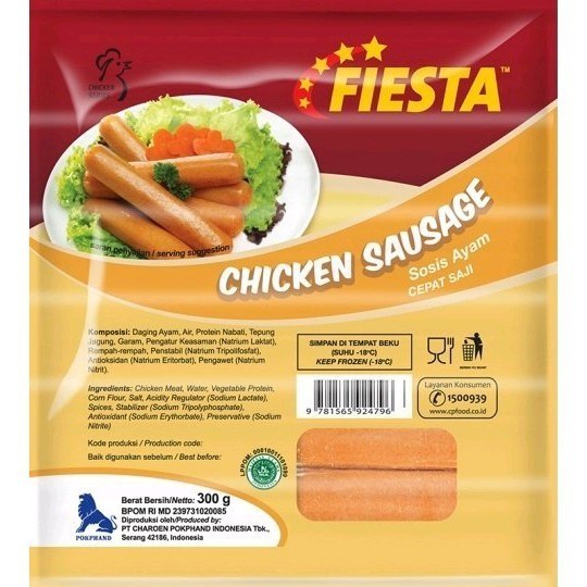 

Unicorn - SOSIS AYAM / CHICKEN SAUSAGE FIESTA 500GR