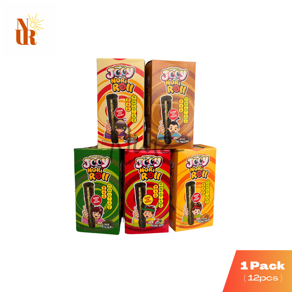 

Jooy Nori Roll Rumput Laut isi 12 Pcs / Snack Rumput Laut Aneka Rasa