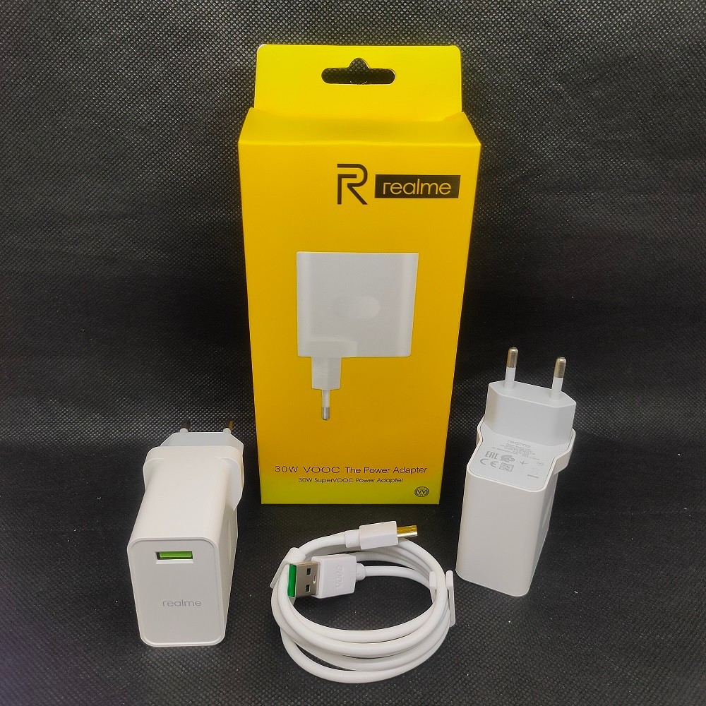 CHARGER REALME 30W SUPER VOOC MICRO ORIGINAL / TRAVEL CHARGER REALME 30 WATT / CASAN REALME