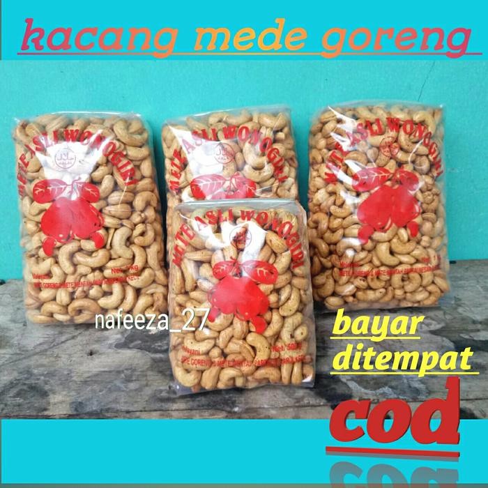 

kacang mede goreng original 1kg wonogiri - Tawar, 500grm