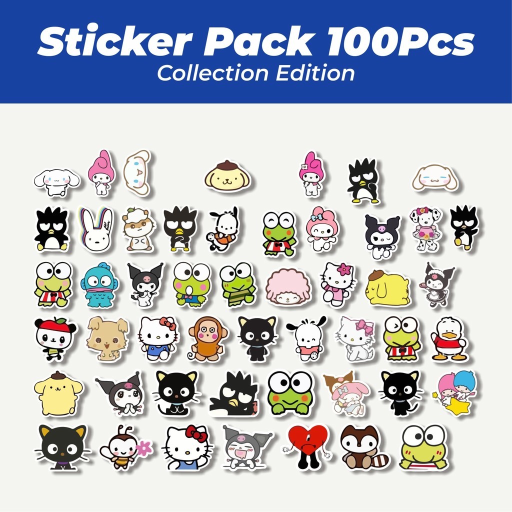 

Hot Stiker Kartun Random Lucu Anti Air Stikers Berperekat Waterproof Sticker Decal Buat Motor Helm Buku Journal Koper Casing HP Laptop Botol Minum