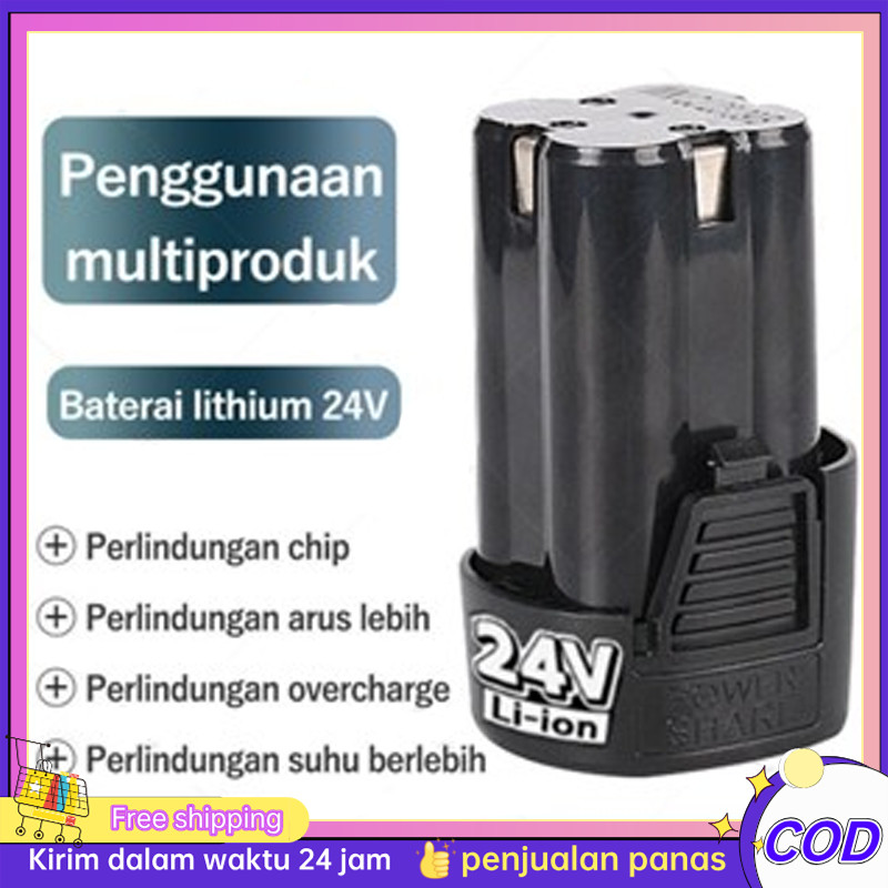 BATERAI BOR CAS 24V Baterai 2pcs Lithium-Ion Baterai Lithium 24V Li-Ion 24 Volt 24V Baterai Untuk Xe