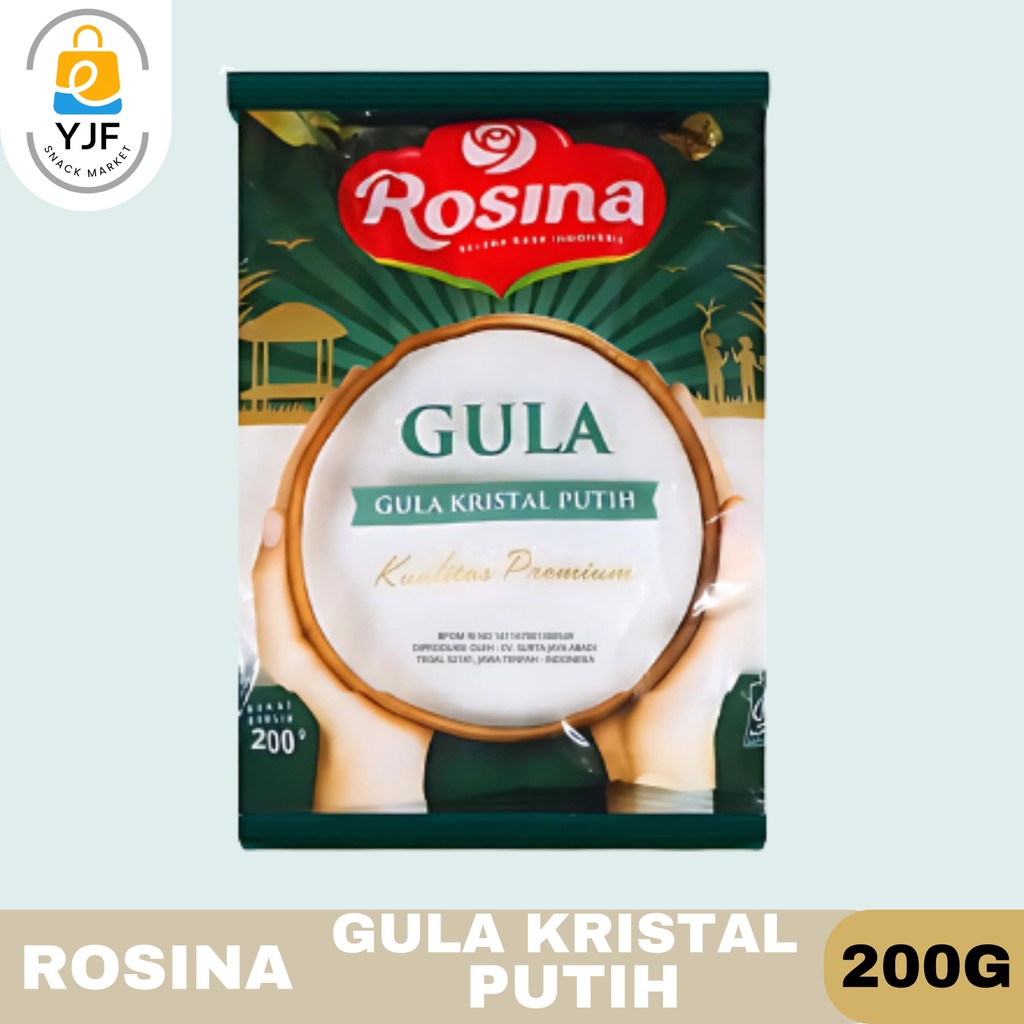 

Rosina Gula Pasir 200g / Gula Kristal Putih / Gula Putih / Gula Premium