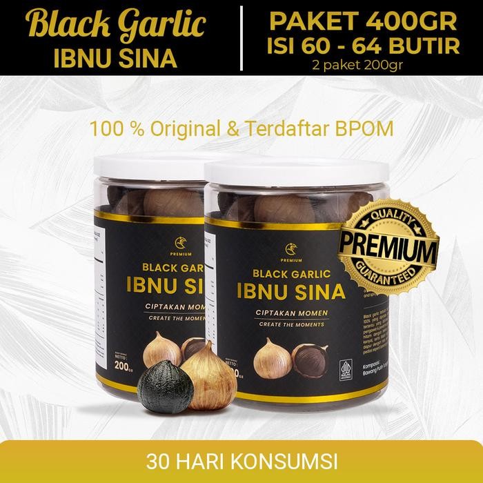 

(ORIGINAL) Black Garlic | Bawang Hitam Tunggal | Ibnu Sina | 400gr