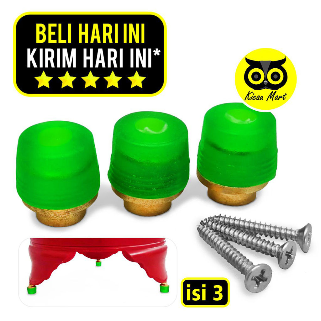 KICAU MART Kaki Tebok Oval Plus Topi Alumunium Gold Kaki Tebok Sangkar Burung Lovebird Murai Kacer K