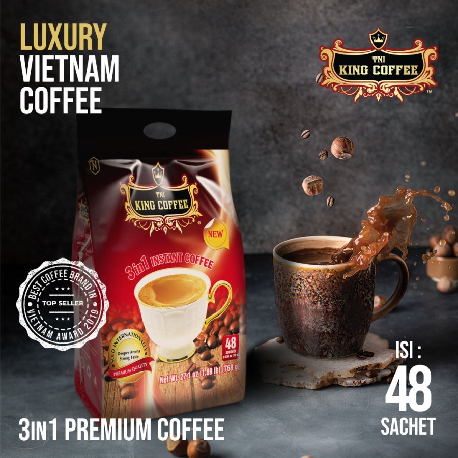 

Kopi Vietnam Trung Nguyen TNI King Coffee 3in1 - 48 sachet