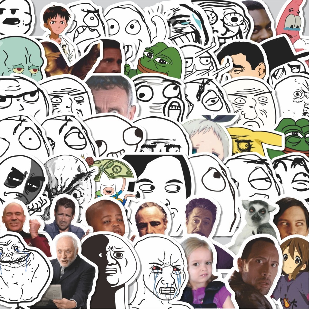 

Stiker Cutting Pack Stiker Meme Random Kocak Isi 100Pcs Series Aesthetic Lucu Keren Untuk Koper Bahan Vynil