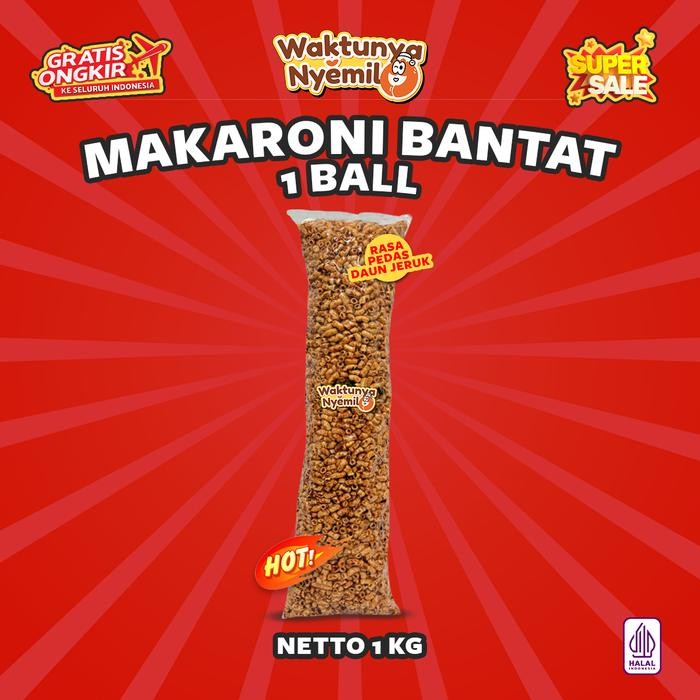 

1 BALL MAKARONI BANTAT 1KG 5 VARIAN RASA PEDAS DAUN JERUK, BUMBU RUJAK, ORIGINAL, BALADO, JAGUNG MANIS Food Snacks Pedas Crispy Camilan Keripik Makanan - Pedas Daun Jeruk PROMO !