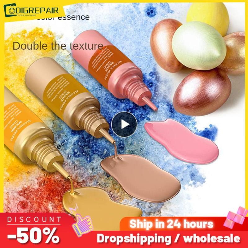 

Resin Pigment 10/15ml Metal 12 Color Alcohol Ink Pigment Drop Gel Dye Vignette Liquid Colorant