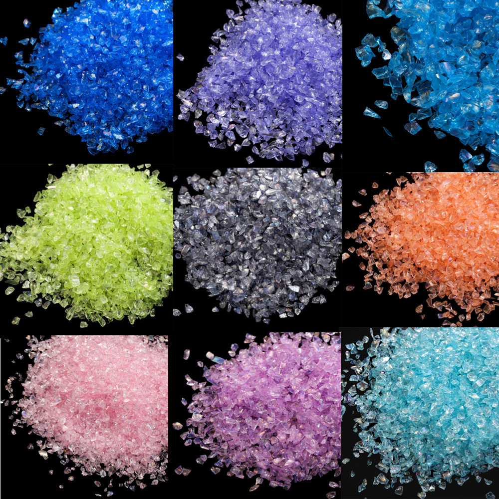 

20-50g Multicolor Irregular Glass Crushed Stones Crystal Gravel Stone For DIY Epoxy Resin Molds Filler Decorative Nail Jewelry