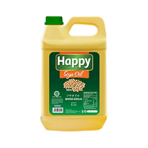 

Happy Soya Oil 5 Liter Minyak Goreng Kedelai