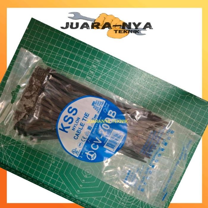 kabel ties KSS CV-200 Kabel Tis Kabel Tie KSS 200mm Hitam Putih - Putih