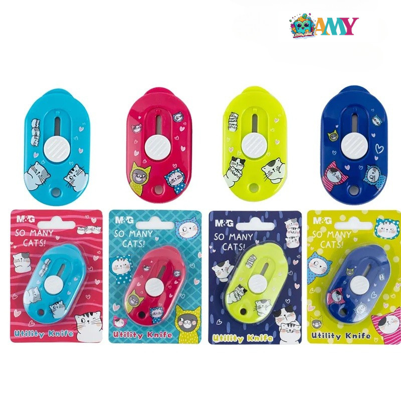 

( 1 PCS) M&G CUTTER COLORFUL ASS913D9 / MINI CUTTER AMY STASIONARY