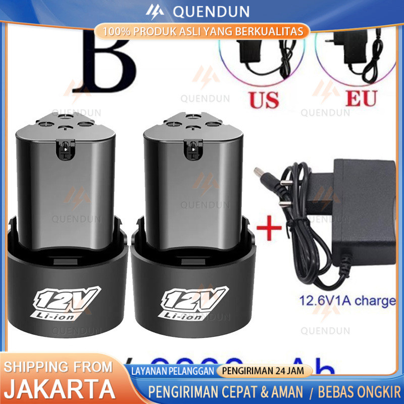 2PCS Baterai Lithium 12V Alat Listrik Baterai Aksesori Bor Tangan Baterai Untuk Xenon Ryu JLD 1300MA