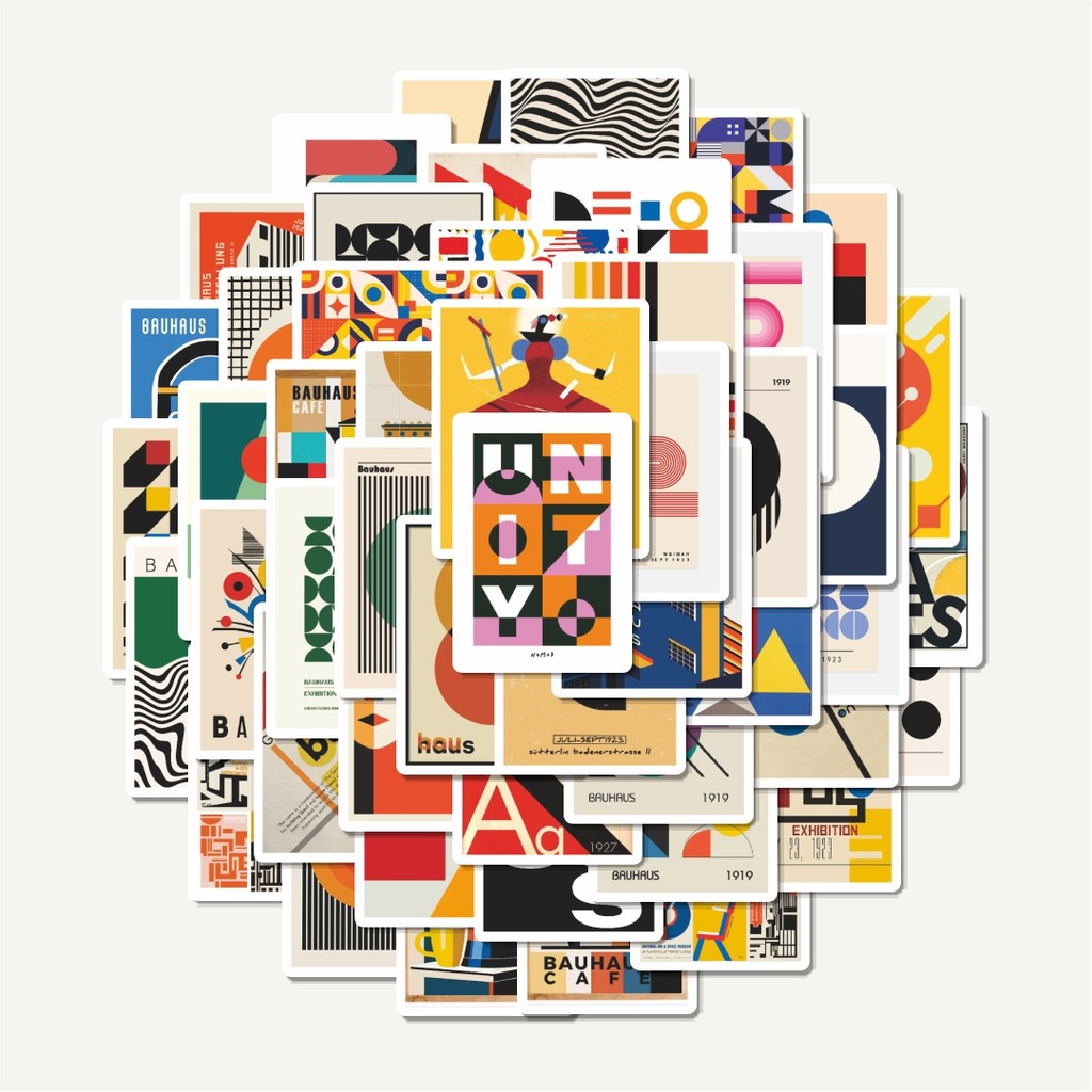 

Sticker Pack Stiker Bauhaus AbstraK | Sticker TUMBLR | Stiker LAPTOP KOPER HELM