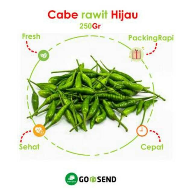 

CABE RAWIT HIJAU / LOMBOK / CHILI / FRESH VEGETABLES / VEGETABLE / BUMBU DAPUT / SAYUR SAYURAN SEGAR BEST SELLER