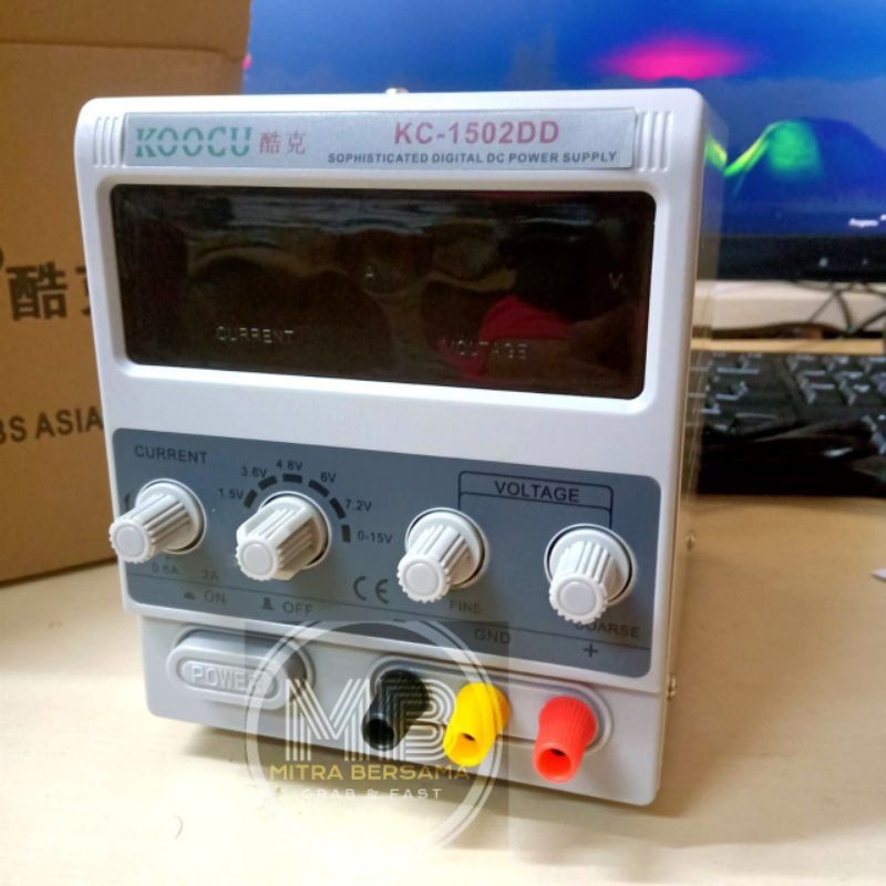 DC POWER SUPPLY DIGITAL 1502DD KOOCU 2 AMPERE ORIGINAL