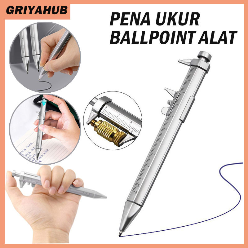 

Pulpen Tulis Mistar Ukur Multifungsi/Pena Ukur Ballpoint Alat/Pena Jangka Sorong