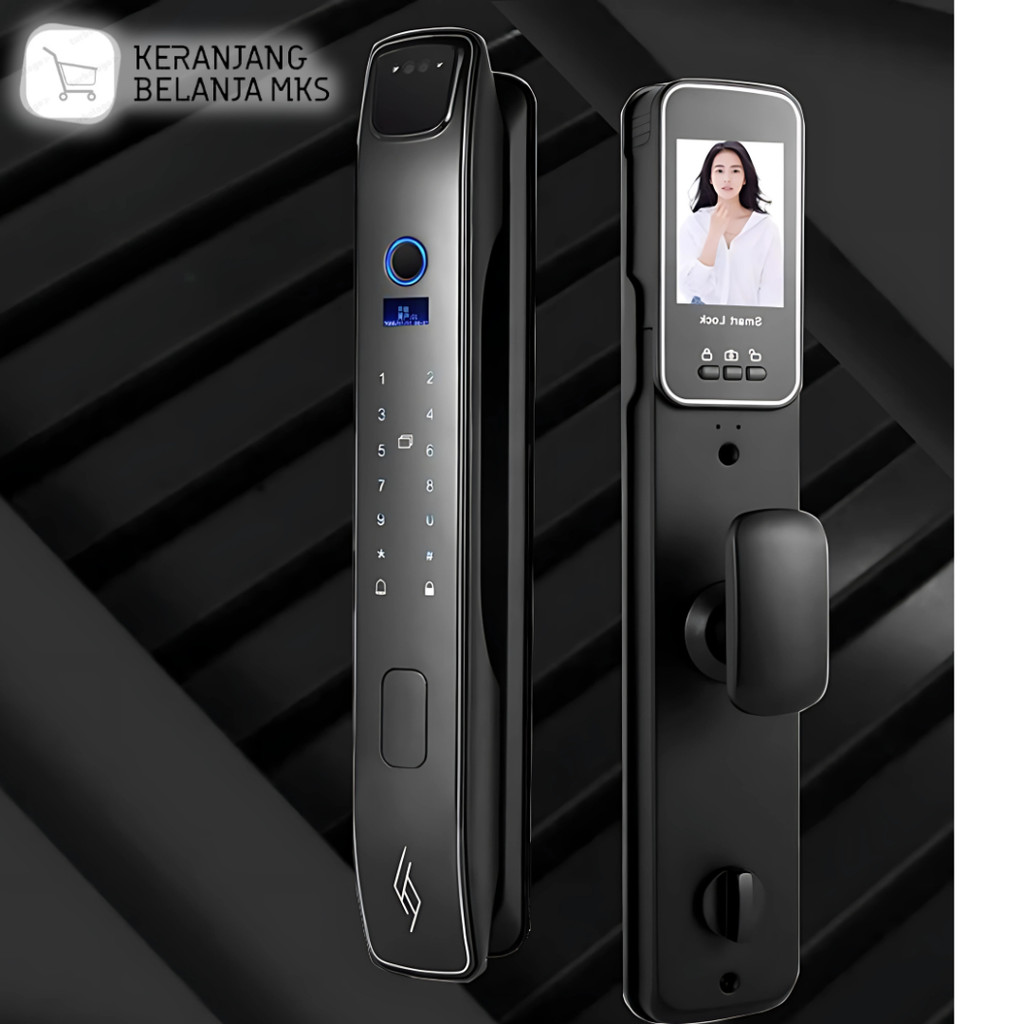 Smart Door Lock Fingerprint 3D Face Recognition Card Eques