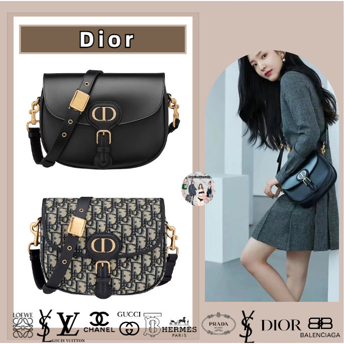 Dior / DIOR BOBBY / Sedang / Halus Calfskin / Tali Bahu yang Dapat Disesuaikan dan Dilepas dengan Sl