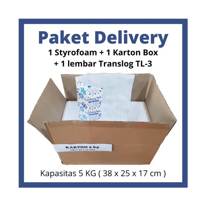 

Paket Delivery Box / Styrofoam Karton Ice Gel / Kapasitas 5 KG - Paket Delivery