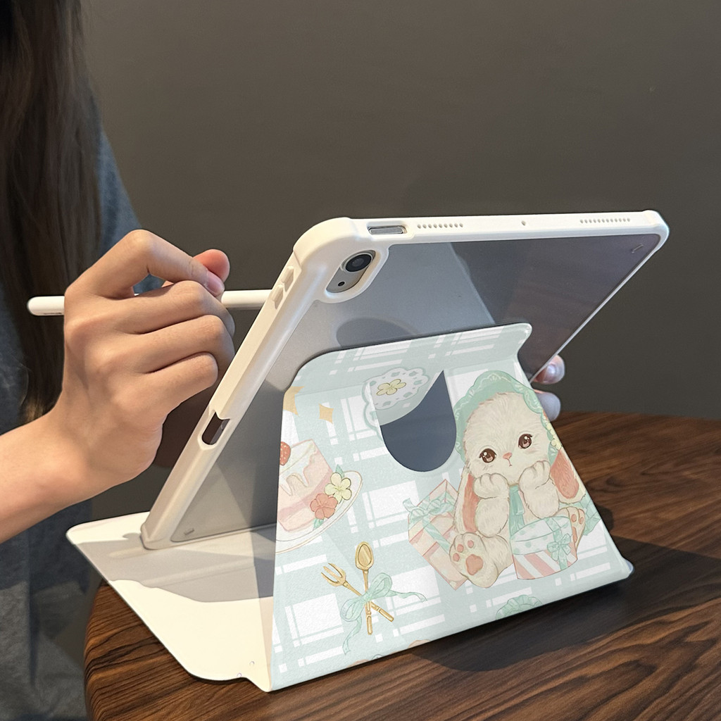 Cocok untuk ipad gen 10 tablet case pelindung lucu ipad air 5 rotasi ipad pro 11 inci 360° 10.9 inci