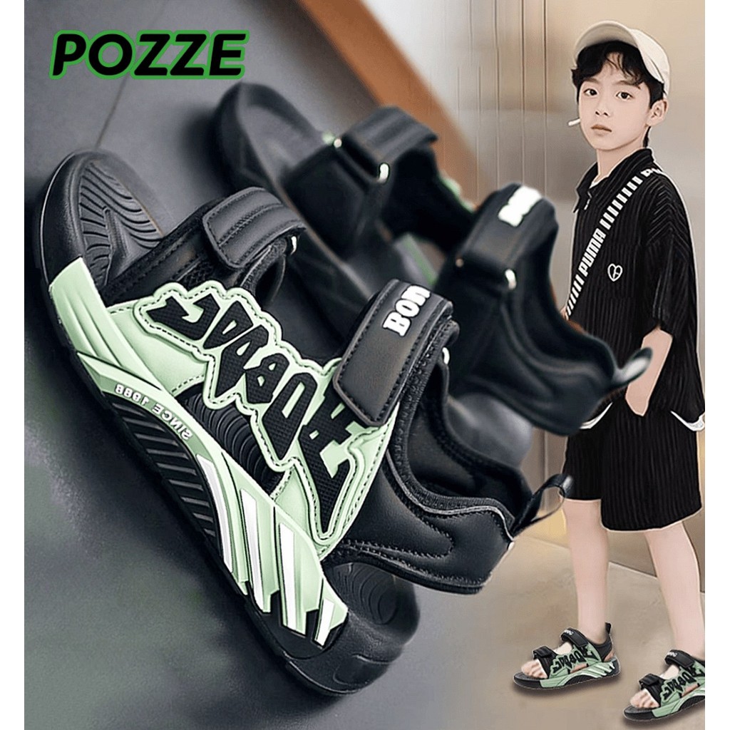 Sepatu Sandal Anak Laki Laki Terjamin Cool Style Model Korean Favorit Fashion Kids Slip Hadiah Spesi