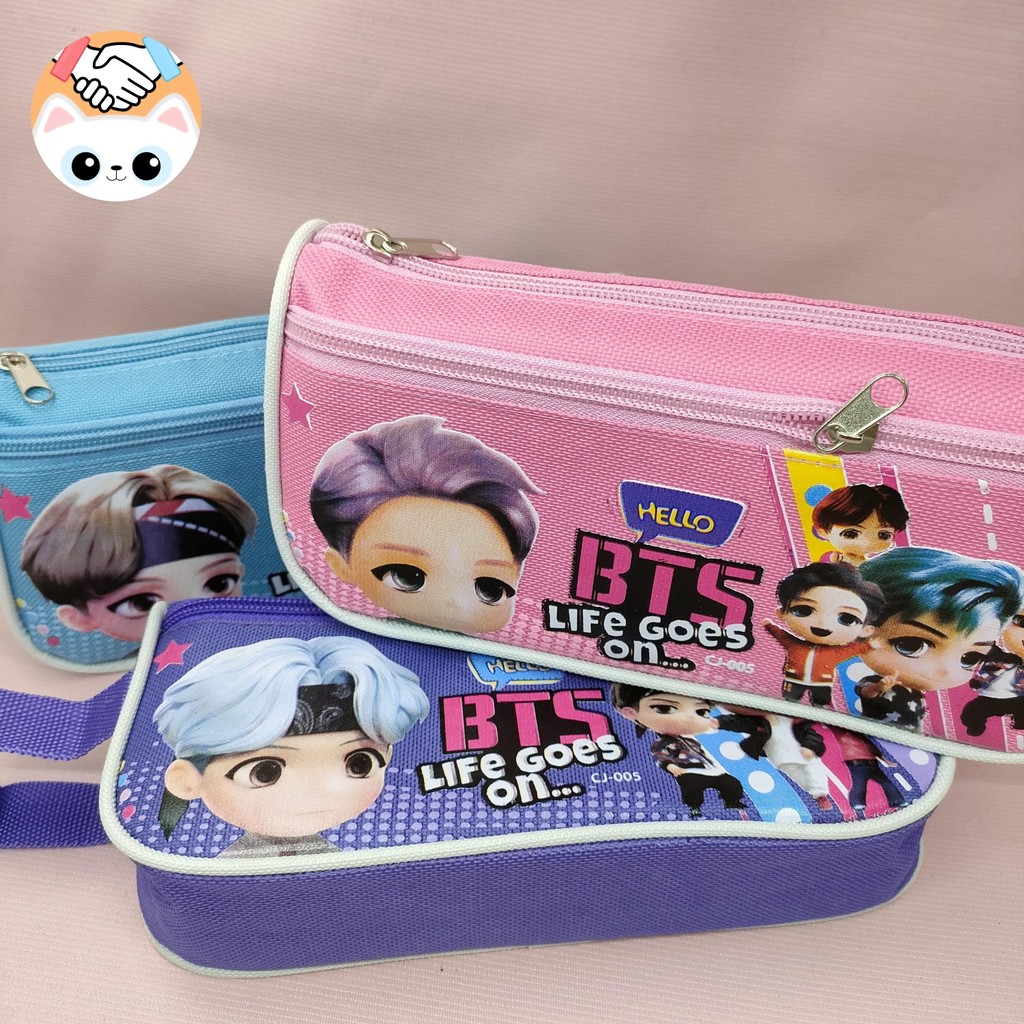 

Pencil case/Tempat pensil/Dompet anak karakter BTS