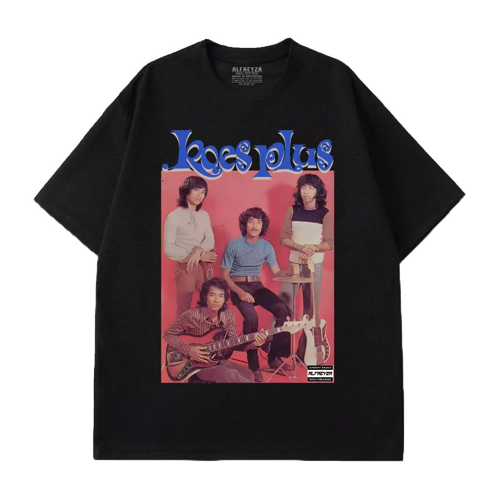 Ivanka Clothing t-shirt Koes plus kaos band pria dan wanita berkualitas distro vintage lengan pendek