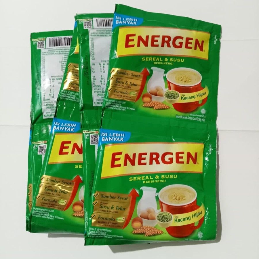 

Classica2106 Energen Renceng Susu Sereal Aneka Rasa 10 Sachet Coklat Vanilla Kacang Hijau Kurma Jahe