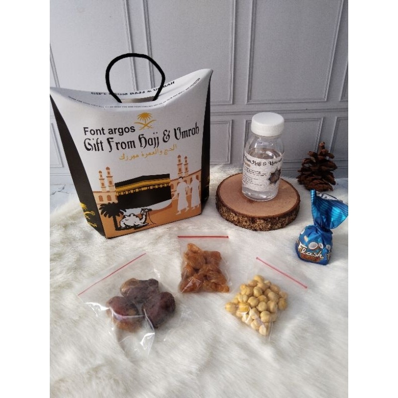 

Paket Oleh-Oleh Haji dan Umroh + Coklat Kunci /Paket Dus Tenteng (Paket C) Satuan/Pcs