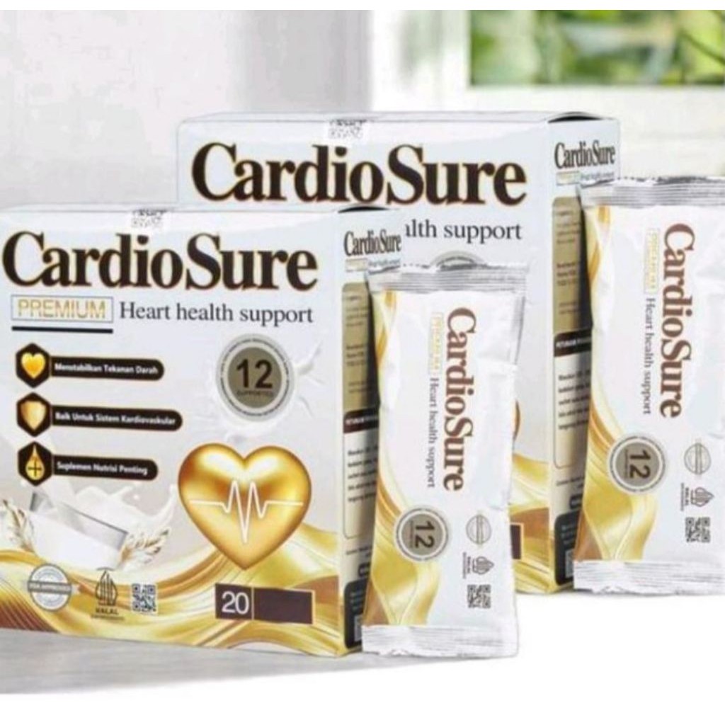 

CARDIOSURE MILK SUSU ATASI HIPERTENSI ASLI ORIGINAL 1 BOX OBAT JANTUNG VITAMIN TURUNKAN KOLESTROL & ASAM URAT