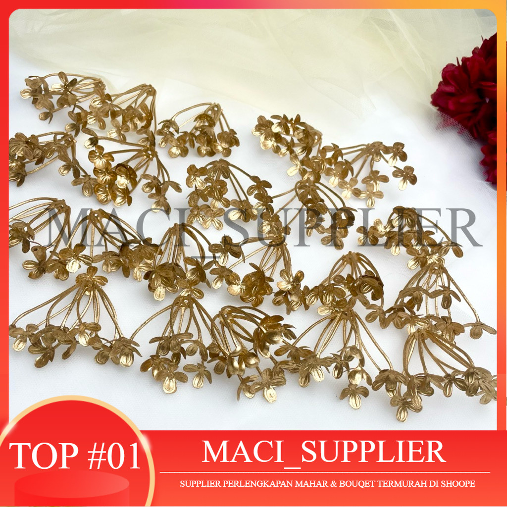 MACISUPPLIER BUNGA ASOKA MINI GOLD Filler Bunga Asoka Gold