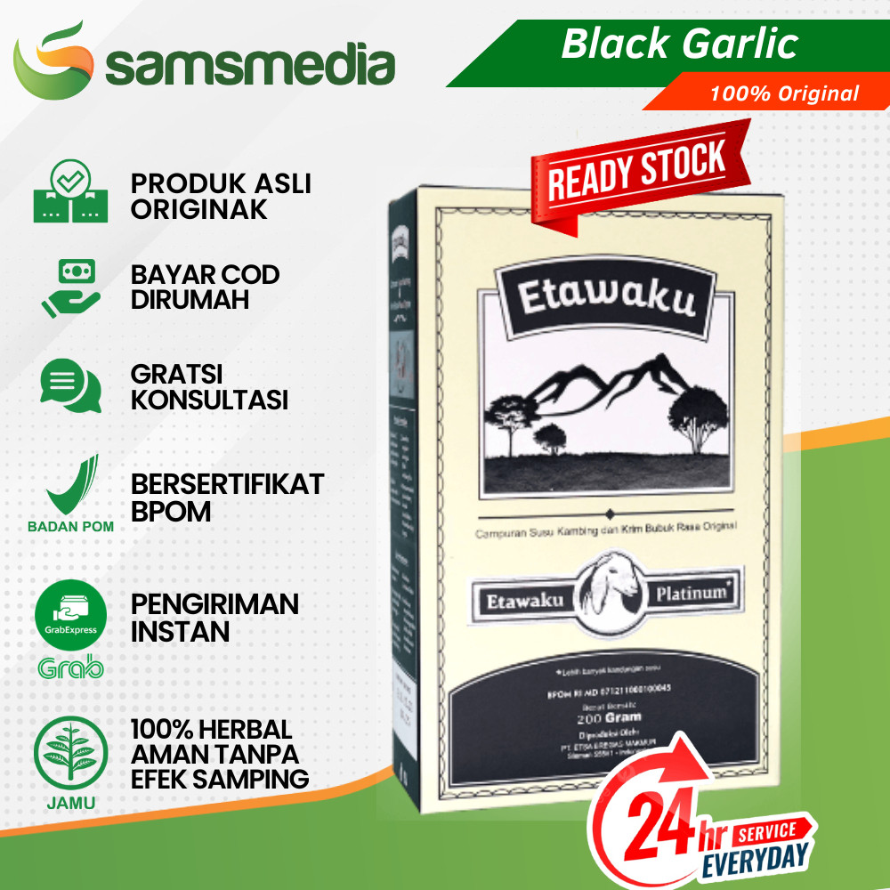 

Etawaku Platinum Susu Kambing Segar Etawa Bubuk Krimer Nabati Atasi Masalah Pernafasan Isi 200 Gram