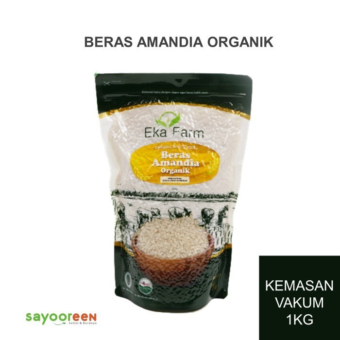 

Amandia Beras Diabetes Organik - 1 Kg - Vakum - Eka Farm