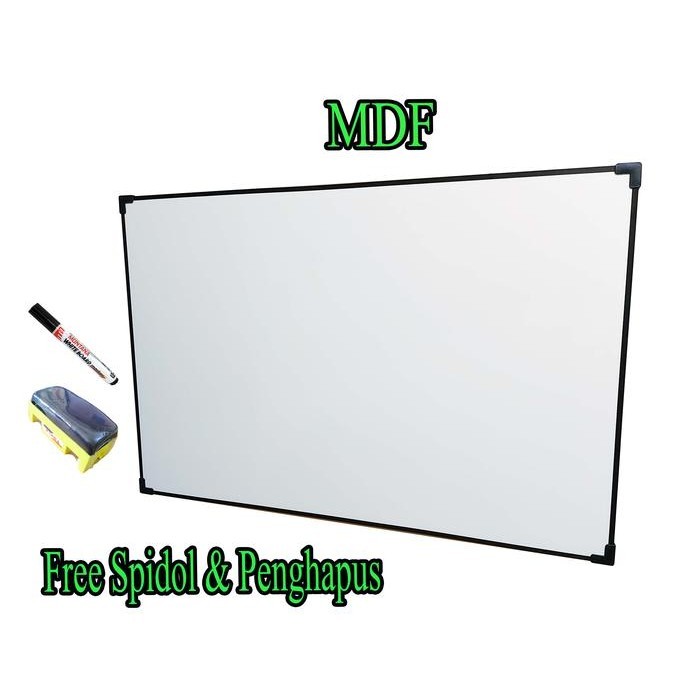 

Papan Tulis 60 x 90 cm Whiteboard - MDF