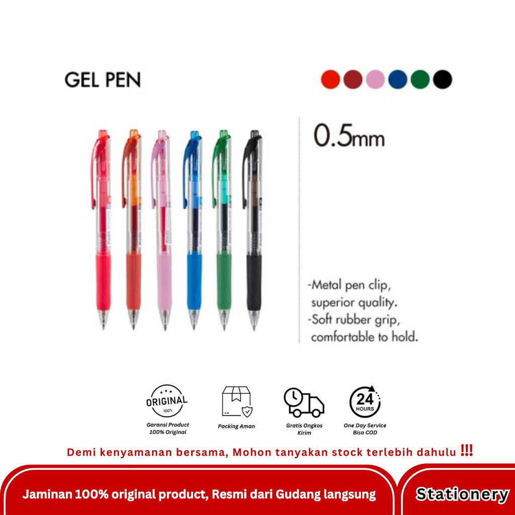 

BANTEX COLOR GEL PEN TYPE BG1113 BERBAGAI WARNA
