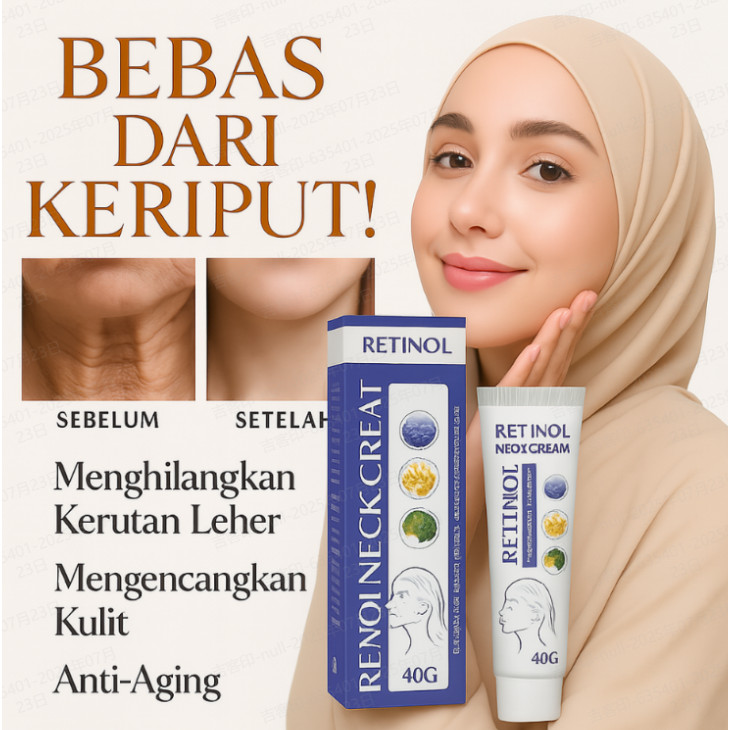 ✨Krim retinol untuk leher/krim pijat retinol leher/krim anti penuaan leher retinol/krim angkat leher