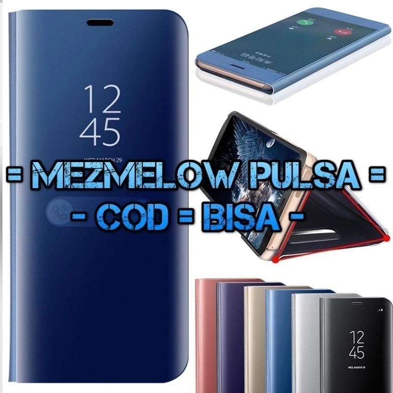 Smart Mirror Flip Phone Case Clear View Cover Flip Case OPPO A52 / OPPO A72 / OPPO A92 - Gambar 4