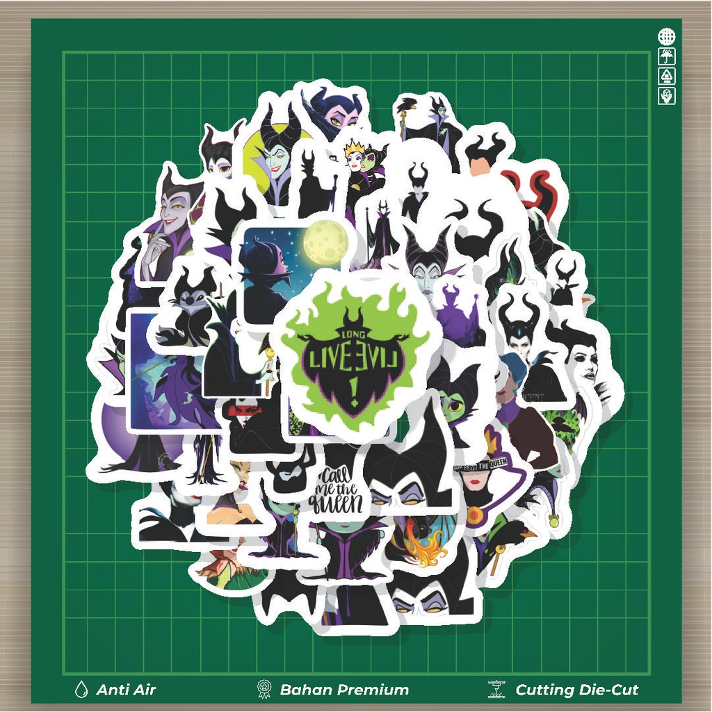 

HOT 50 PCS STIKER Stiker Kartun Maleficent Stiker Fashion Cars Decal Dingin Kartu Album Custom Vinyl Anti Air- Sticker Aesthetic Buku Journal Koper Casing HP Tablet Laptop Helm Motor Botol Minum
