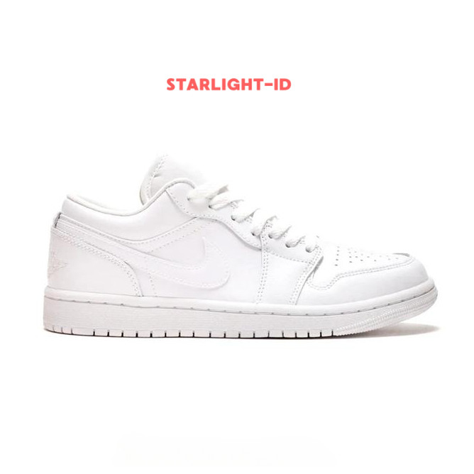 Sepatu AJ 1 Low Triple White / sneakers unisex