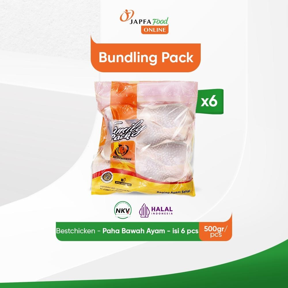 

Bestchicken Bundling Hemat Ayam Paha Bawah / Drumstick 500 gr - Isi 6 pack