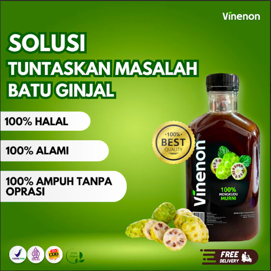 

Vinenon Cuka Mengkudu With Mother - Menangani Keluhan Batu Ginjal dan Sulit Kencing - BPOM & Halal