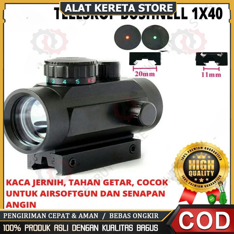 Redot 1x40 Rd Red Dot Busnell Laser Redot Redot Scope Barry Teleskop Bushnell Reddot 1x40 Green Dot 