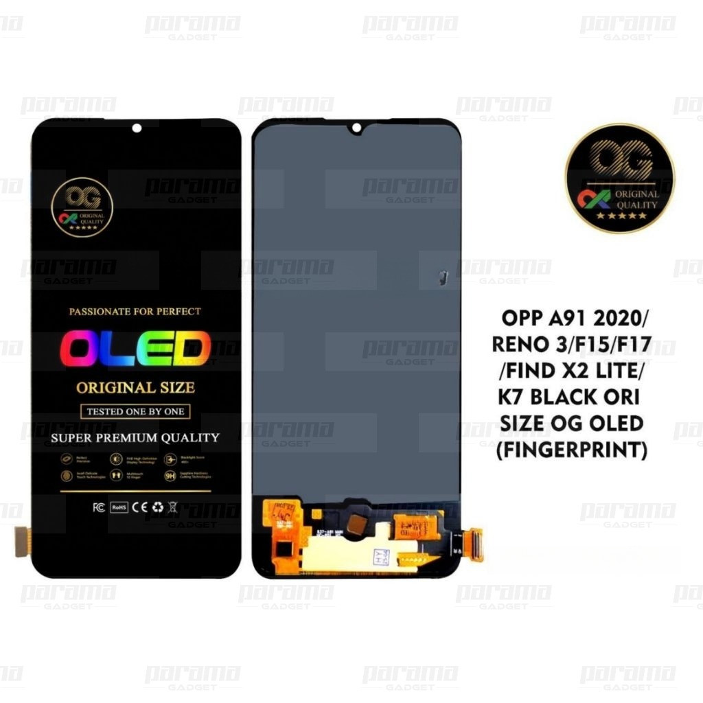 LCD OPPO A91 2020 / OPPO RENO 3 4G / F15 / F17 / FIND X2 LITE / K7 TOUCHSCREEN OLED FINGERPRINT ORI 