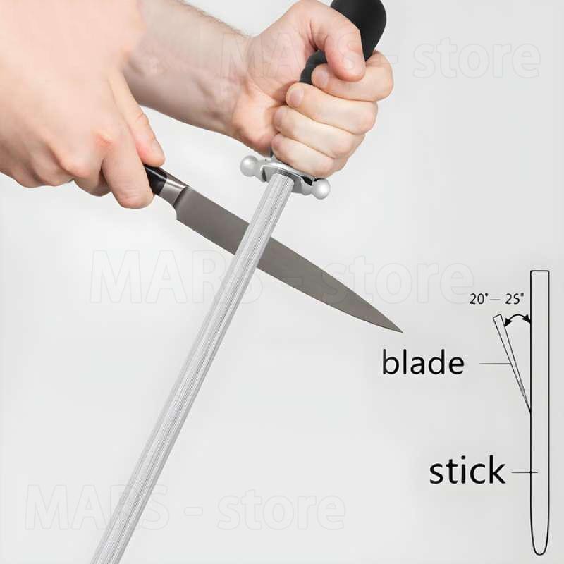 Asahan pisau Sharpening steel 35 cm Alat Asah kristal Sharpening Steel Honing Bar