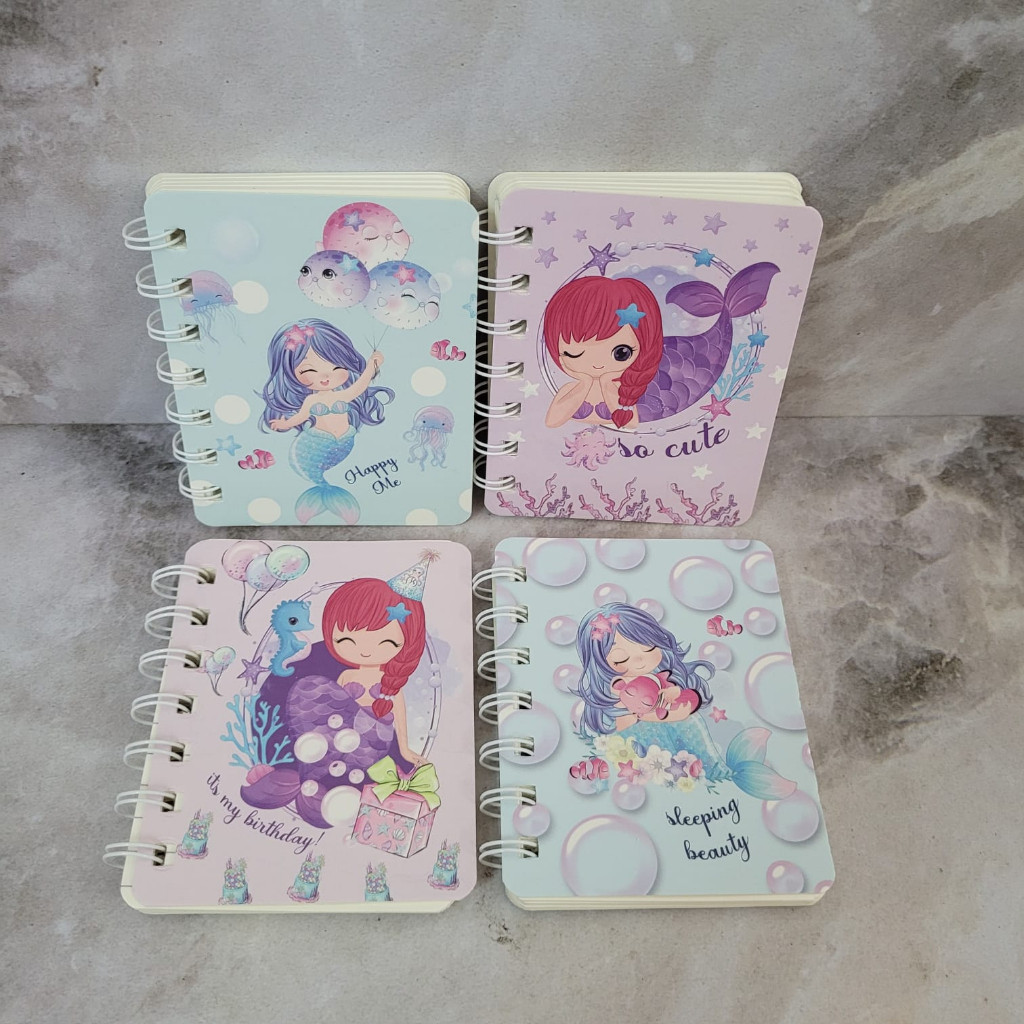 

Simply Happy Beauty - Notebook Ring A7 Kecil Sanrio Kuromi Melody Cinnamorol Karakter Bunga / Notebook Spiral Mini A7 Buku Memo Kecil 80 lembar