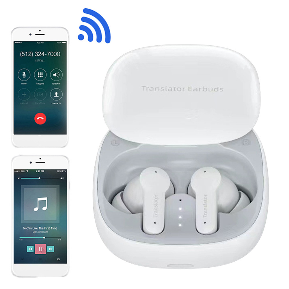 

144 Languages Intelligent Translate Earbuds Bluetooth-Compatible 5.4 Translator Earbuds Translation Earphone for Travel Business