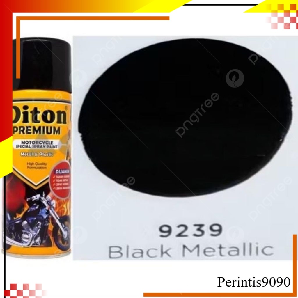 Pilox Diton Premium Pilok Pylox Hitam Metalik Black 9239