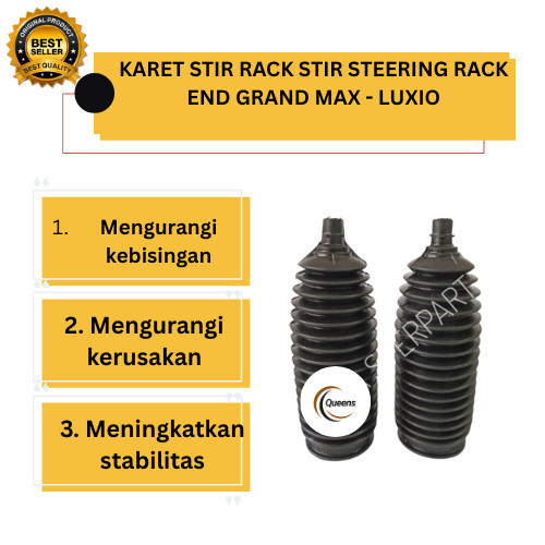 KARET STIR RACK STIR STEERING RACK END GRAND MAX - LUXIO